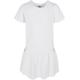 Jerseykleid URBAN CLASSICS "Damen Girls Valance Tee Dress" Gr. 134/140, Normalgrößen, weiß (white) Mädchen Kleider Jerseykleider