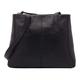Lloyd Baker London Zip Top Genuine Leather Tote Bag, Shoulder Bag, Women’s leather Handbag, HAMPI (BLACK)
