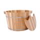 Wood Foot Bath Bucket Foot and Leg Spa for Adults,Relax Pedicure Foot Bath,Sauna Wooden Bucket,Foot Massage Spa for Home,Large Foot Bath Spa Tub (Size : B) (A) Super Easy to use Hopeful