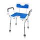 Shower Chair, U-Shaped Shower Seats with Armrest and Backrest, 6 Height Adjustable Shower Stool Bathtub Chair, Non-Slip Bathroom Seat for Seniors, Elderly and Disabled, 330 lb Capacity