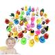 Assorted Ducks, Colorful and Cute Rubber Ducks, Duck Decorations for Shower Birthday Party Favors, Cool Rubber Ducks for Classroom Summer Beach Pool Party Shichangda