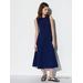 Women's Ultra Stretch Airism Sleeveless Dress with Quick-Drying | Navy | Small | UNIQLO US
