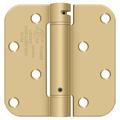 Deltana 4" H x 4" W Steel Single Spring Door Hinge | 4 H x 4 W x 0.75 D in | Wayfair DSH4R5USPWBM