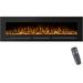 Symple Stuff Aarryn Electric Fireplace Insert in Black/Brown | 21.65 H x 50 W x 5.5 D in | Wayfair 7E457B1496014D629DE03D7691C67246
