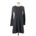 MICHAEL Michael Kors Casual Dress - Sweater Dress: Gray Marled Dresses - Women's Size Medium