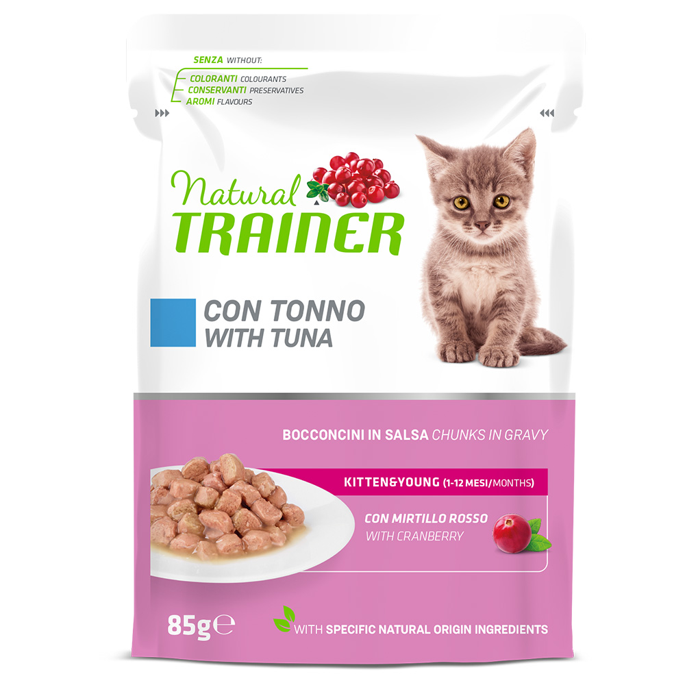 Natural Trainer Kitten & Young - 12 x 85 g Tonno