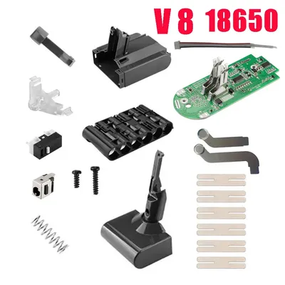 V8 18650 Akku Kunststoffgehäuse Ladeschutz Platine PCB für Dyson 21,6 V Absolute Animal Exclusive Image