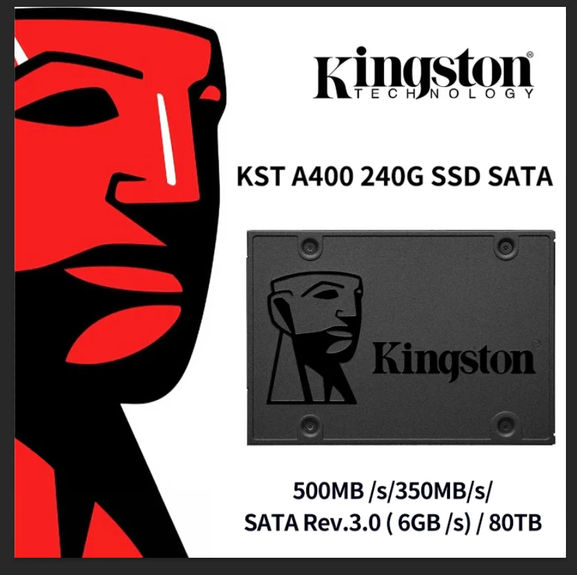 Kingston ssd internes Solid-State-Laufwerk a400 960GB 480GB 240GB 120GB 2,5 Zoll ssds sata iii HDD-Festplatte für Laptop-Desktop-PC Image