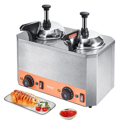 VEVOR 80-1300W Electric Cheese Sauce Warmer Cheese Dispenser with Pump