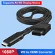 Full HD 1080P Wii to HDMI Converter Adapter Cable Male to Male Wii2HDMI Converter Plug and Play