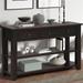 48.82" Solid Pine Wood Console Table, Modern Entryway Sofa Side Table with 3 Storage Drawers and 2 Shelves, Easy to Assemble