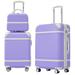 Hardshell Luggage Lightweight 100% ABS Expandable Spinner Suitcase, Small Cosmetic Suitcase, Travel Luggage with TSA Lock, 3 Set