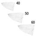 50/60 cm Double Line Mesh Fishing Landing Net Fishing Tools Mesh Hole for Bass Trout Catch Luring