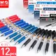 M&G K35 Retractable Gel Pen 0.5mm Refillable Extra Fine Gel Pens Black/Blue/Red/Dark Blue ink Office