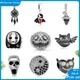 New Silver 925 Charms Black Skull Dream Catcher Demon Yin Yang Charm bead Fit Original Pandora