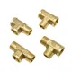Brass Plumbing male 1/2 Tee Connector Female copper T-Shape Fitting 3 Way Tube Adapter tap 1pcs