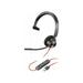 Poly Blackwire 3310 Headset - Mono - USB Type A Mini-phone (3.5mm) - Wired - 32 Ohm - 20 Hz - 20 kHz - Over-the-head - Monaural - Ear-cup - 7.15 ft Cable - Noise Cancelling MicrophoneTAA Compliant