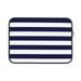Bingfone Navy Blue And White Stripes Laptop Sleeve Case 15 Inch 360Â° Protective Computer Carrying Bag