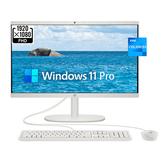 HP 22 AIO 21.5 FHD All-in-One [Windows 11 Pro] Business Desktop Computer Intel Celeron J4025 12GB DDR4 RAM 256GB SSD WiFi Bluetooth 4.2 HDMI RJ-45 Keyboard & Mouse w/office accessories