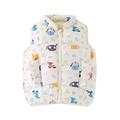 HBFAGFB Toddler Boy Winter Clothes Kids Cute Cartoon Sleeveless Vest Casual Comfy Outfits White Size 110