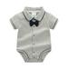 PMUYBHF Baby Boy Gifts Baby Boys Bow Short Sleeve Outsie Bodysuit Banquet Wedding Jumpsuit Clothes Baby Boy Clothes 12 Months Fall Toddler Toddler Boy Shorts Pack 2T