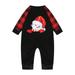 DeHolifer Christmas Man Daddy Print Blouse Tops and Pants Family Clothes Pajamas and Plaid Family Christmas Pajamas Red Baby9M