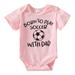 Baby Boys Girls Short Sleeve Father s Day Prints Romper Bodysuits 0 3 Months Boy Toddler Sweatshirt Romper 2T Baby Romper 12 18 Months Boy Baby Bodysuit Boy Short Sleeve