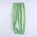 LYCAQL Baby Girl Clothes Toddler Kids Baby Girls Boys Soild Elastic Basic Harem Long Pants Bloomers Casual Joggers Sports (Green 10-12 Years)