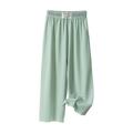 Aofany Toddler Baby Girls Fashion Cute Pants Ice Silk Wide Leg Pants Casual Trousers Solid Color Elastic Waist Trousers