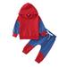 Shiningupup Toddler Boys Winter Long Sleeve Patchwork Color Prints Tops Pants 2Pcs Outfits Clothes Set Outfit Tutu Toddler Sweatshirt Girls 2T Baby Boy Rompers 3 6 Months Pack