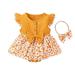 Girl Clothes Cotton Floral Bow Summer Dress Linen Casual and Comfortable Boy Outfits