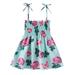 Deals Clearance under 5.00 Lindreshi Baby Girl Clothes Clearance under 5.00 Summer Toddler Baby Girls Sleeveless Sling Dress Graphic Print Children s Clothing