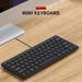 K-1000 Mini Keyboard 78-key Mini Keyboard USB Powered Wired Keyboard Chocolate Keyboard Portable Office Keyboard Black