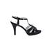 Rampage Heels: Black Solid Shoes - Women's Size 8 1/2 - Open Toe