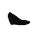 Cole Haan Wedges: Black Print Shoes - Women's Size 9 1/2 - Round Toe