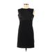 Nicole Miller New York Casual Dress - Sheath Crew Neck Sleeveless: Black Solid Dresses - Women's Size Medium