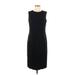 Lauren by Ralph Lauren Casual Dress - Sheath Crew Neck Sleeveless: Black Print Dresses - Women's Size 10
