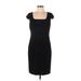 Ann Taylor Casual Dress - Sheath: Black Solid Dresses - Women's Size 6