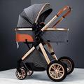 Jogging Pram Lightweight Pushchair with Diaper Bag | Travel Stroller from Birth | Rain Cover, Footmuff, Mosquito Net | Aluminum Alloy Frame | Luxury Gift