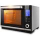 Oven Solo Microwave Oven In Silver Tact Premium Convection Halogen Oven Cooker Built In Electric Single Oven - Stainless Steel Ideal For Roasting，Baking Useful