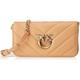 Pinko Damen Sheep Love Click Baguette Mini Schaf, Z14Q_Bianco SETA-Antique Gold