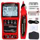 Network Cable Tester with 3 Remote Multimeter VFL, CAT5 CAT6 Cable Toner Ethernet Cable Tester, Length Test,RJ45 Network Tester for Telephone, Ethernet, Video, PoE Ethernet Wire Tracer Fiber Tester