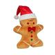 Marco Paul Christmas Giant Gingerbread Man Christmas plushie, Unique Festive Novelty Ornament Christmas Decorations Indoor, Traditional Warm Bedroom and Living Room Decor - Sized 62cm x 127cm