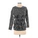 Romeo & Juliet Couture Pullover Sweater: Black Tweed Tops - Women's Size Small