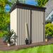 AECOJOY 5 ft. W x 3 ft. D Metal Lean-To Storage Shed 72.5 H x 62.6 W x 37.4 D in White | 5' 3 4/5" W X 2' 9 7/10" D X 6' 4/5" H | Wayfair