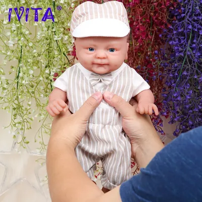 IVITA-Poupée Réaliste en Silicone pour Enfant Corps Complet Bébé Reborn Beurre Coco Doux