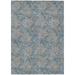 Blue/Gray 120 x 96 x 0.19 in Area Rug - Bungalow Rose Ayush Indoor/Outdoor Area Rug w/ Non-Slip Backing Polyester | 120 H x 96 W x 0.19 D in | Wayfair