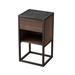 17 Stories Siddanth Metal Nightstand Wood/Metal in Black/Brown | 24.8 H x 13.78 W x 13.78 D in | Wayfair 908D87112B5D4716B0F817E2EA422E6F