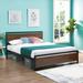 17 Stories Shalene Metal Platform Bed in Brown | 38.12 H x 55.92 W x 76.92 D in | Wayfair 351BDF8AC79445F9896325523B8A3589