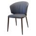George Oliver Kaniyla Tufted Side Chair Dining Chair Faux Leather/Upholstered in Blue | 31.5 H x 20.5 W x 23.6 D in | Wayfair
